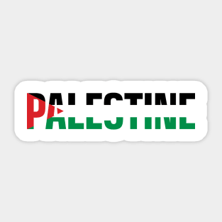 Free Palestine with Palestinian Freedom Flag Solidarity Design Sticker